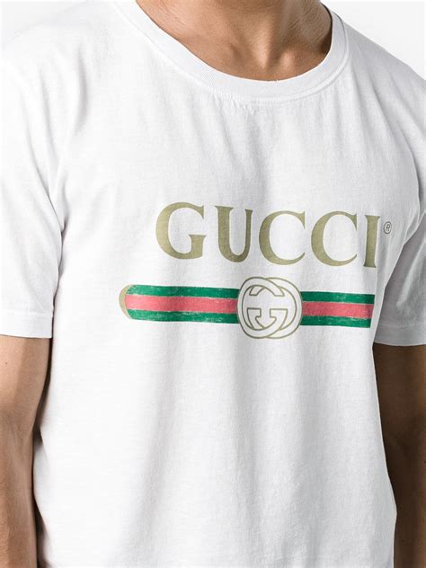 gucci logo shirt mens|gucci graphic tees.